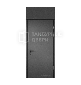 Дверь в тамбур глухая с фрамугой порошок — ламинат ТД-82