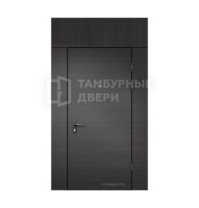 Дверь черная техническая тамбурная винорит — винорит в котельную ТД-99